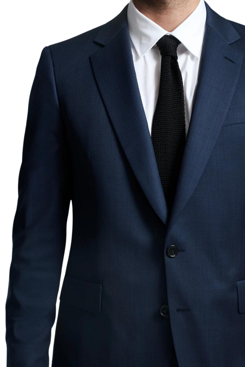 Navy Blue Slack 2 piece 2-Button Suit