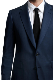 Navy Blue Slack 2 piece 2-Button Suit