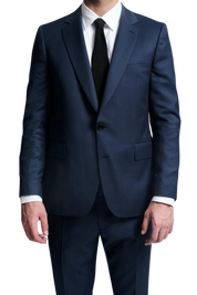 Navy Blue Slack 2 piece 2-Button Suit