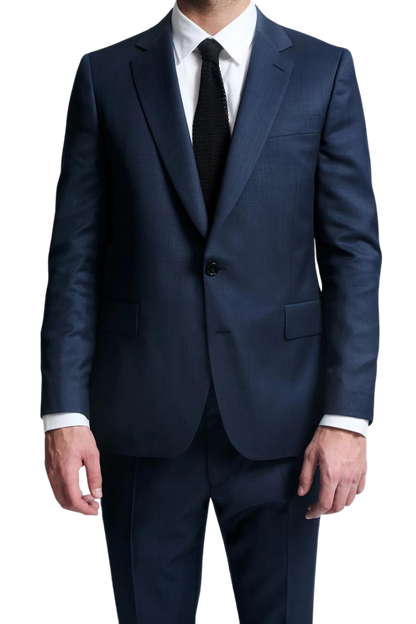 Navy Blue Slack 2 piece 2-Button Suit
