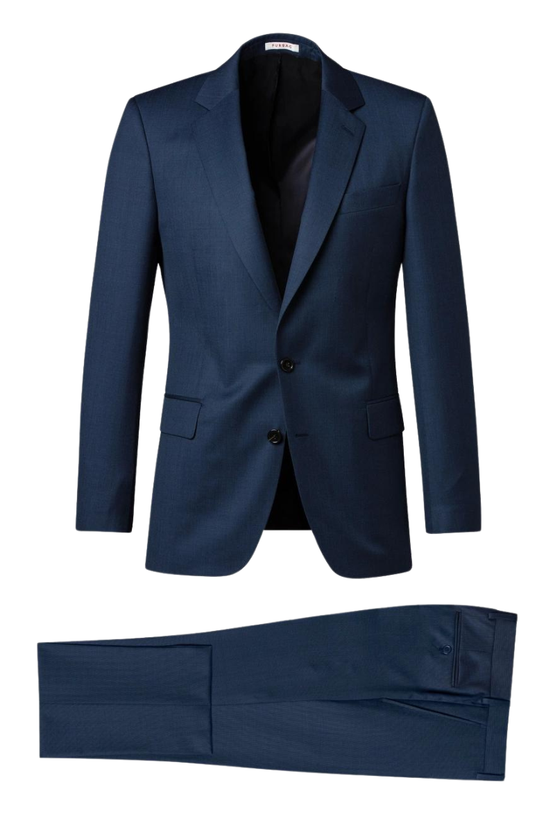 Navy Blue Slack 2 piece 2-Button Suit