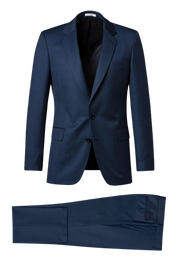 Navy Blue Slack 2 piece 2-Button Suit