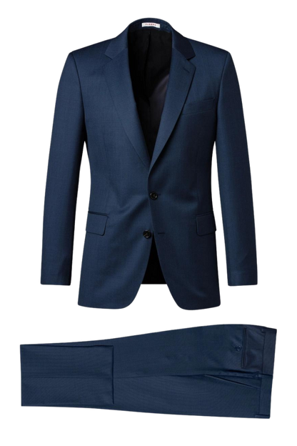 Navy Blue Slack 2 piece 2-Button Suit