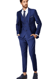 Navy Blue Slim Fit 3-Piece 2 Button suit