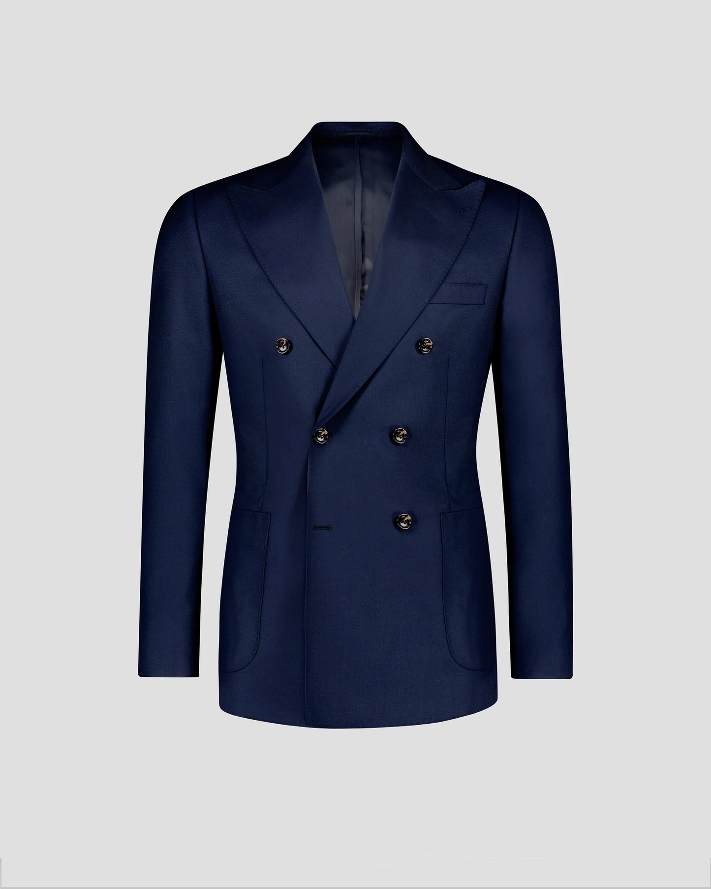 Navy Blue 2-piece Peak Lapel double-breasted suit