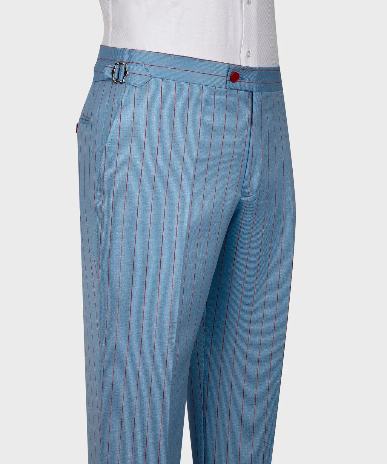 Blue Peak Lapel 3-piece Stripe Suit for Prom