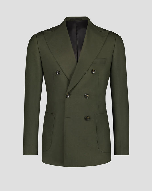 Dark Green 2-piece Peak Lapel double-breasted suit