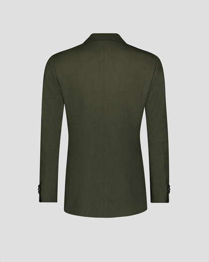 Dark Green 2-piece Peak Lapel double-breasted suit