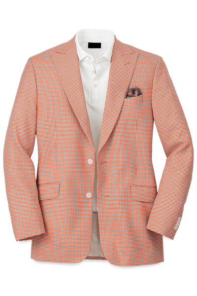 Orange-White-Houndstooth-Wool-