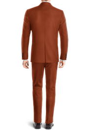 Orange Slim fit 2 piece 1-Button Suit