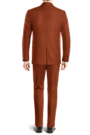 Orange Slim fit 2 piece Double Breasted Suit