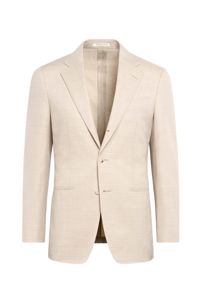 Pink 2-Button Wool Single Breasted Suit