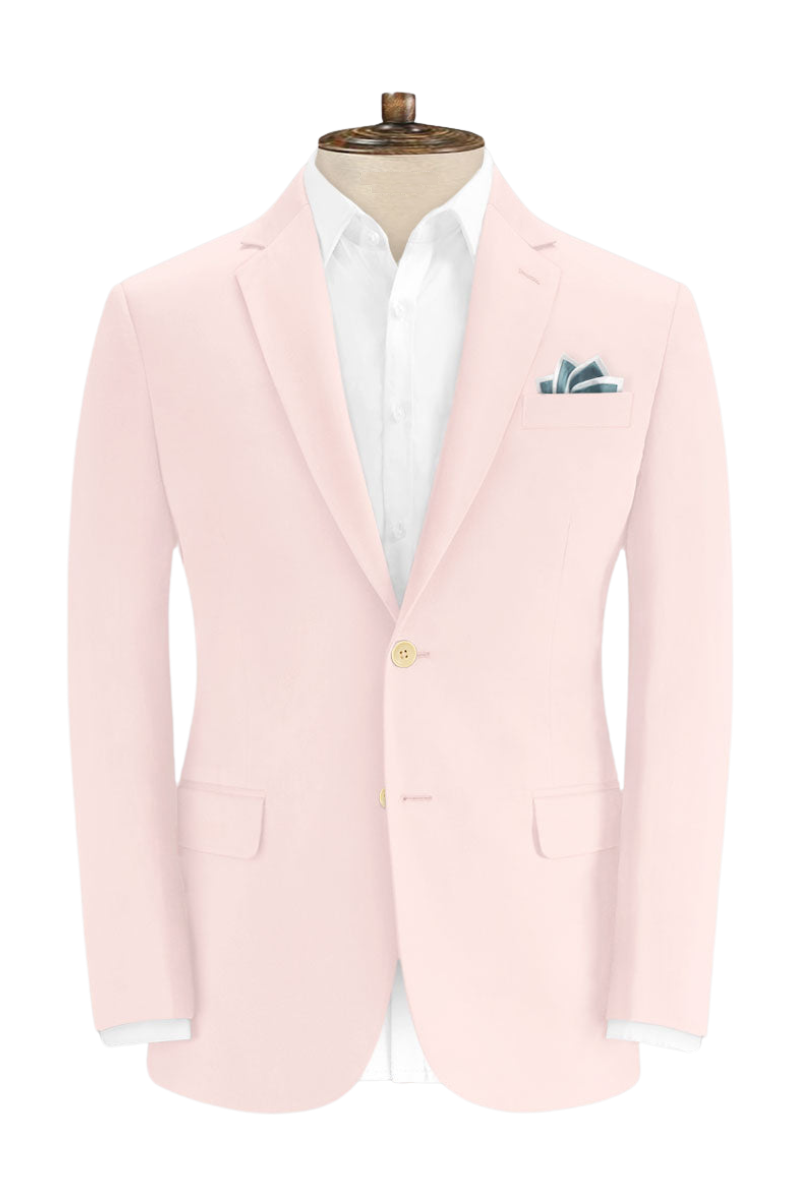 Pink Cotton Stretch Suit