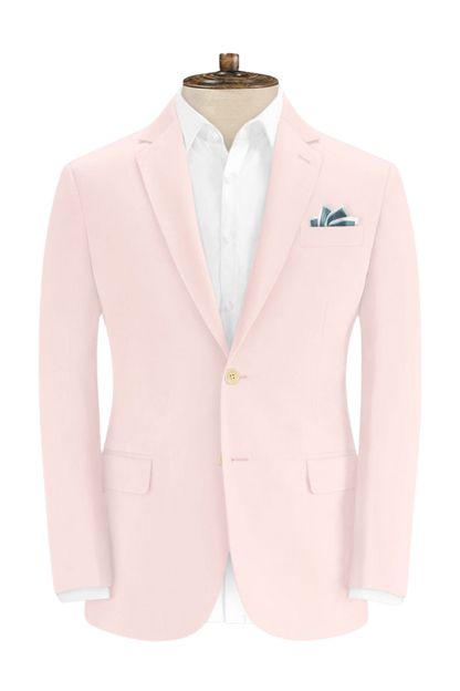 Pink Cotton Stretch Suit