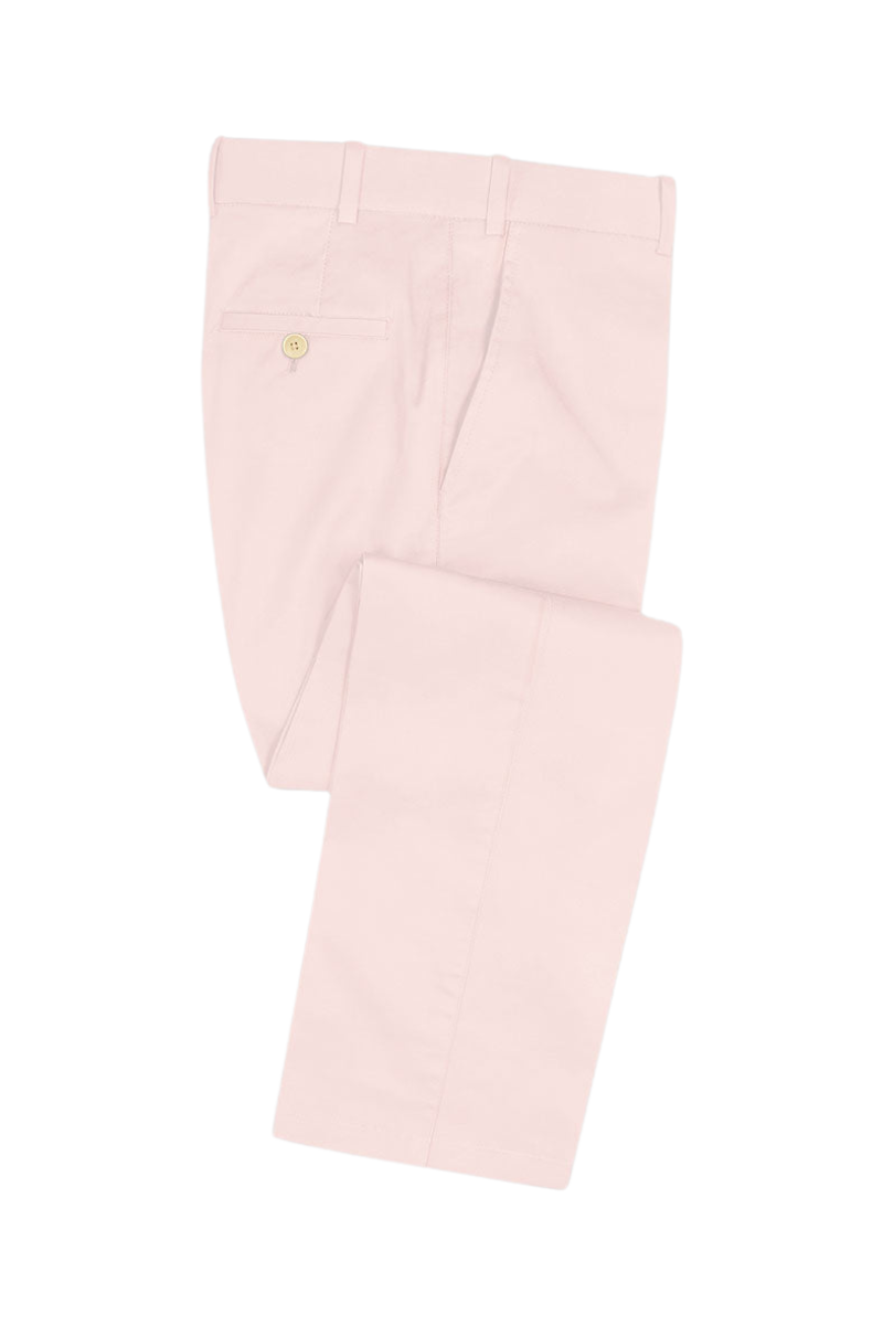 Pink Cotton Stretch Suit