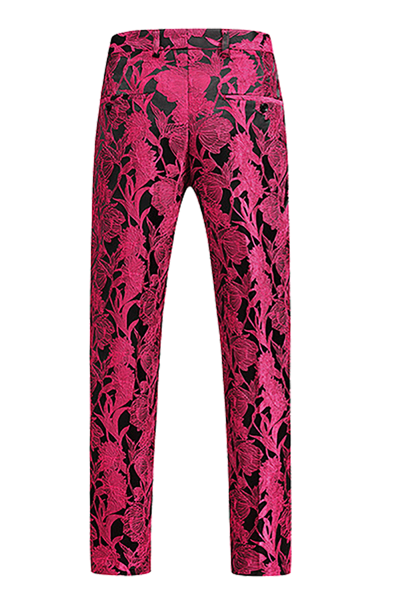 Pink Flower Plants Premium 3-Piece Suit