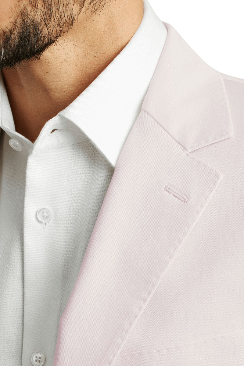 Pink Italian 2-button Modern Fit Single Breasted Suit