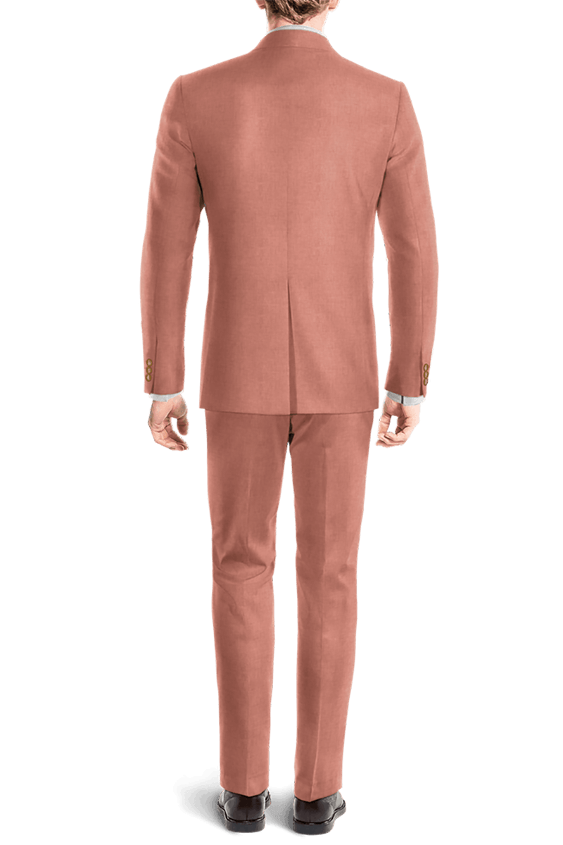 Pink Linen Double Breasted Suit