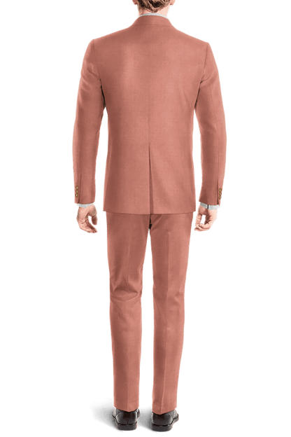 Pink Linen Double Breasted Suit