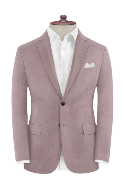 Pink Solid 2-Button Suit