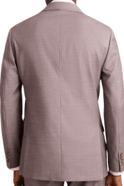 Pink Wool 2-button Notch Lapel Single Breasted Jacket