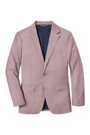 Pink Wool 2-button Notch Lapel Single Breasted Jacket