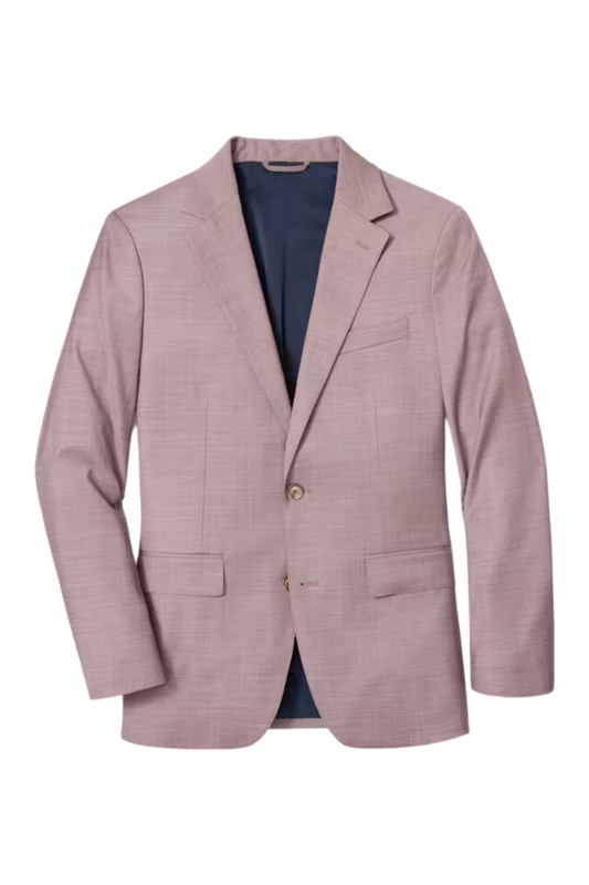 Pink Notch Lapel 2-Button Jacket