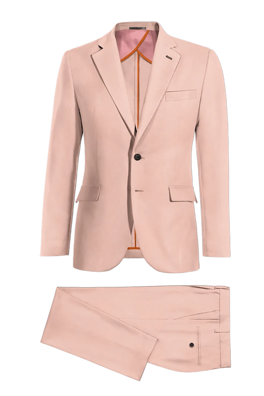Pink Slim fit 2 piece 2-Button Suit
