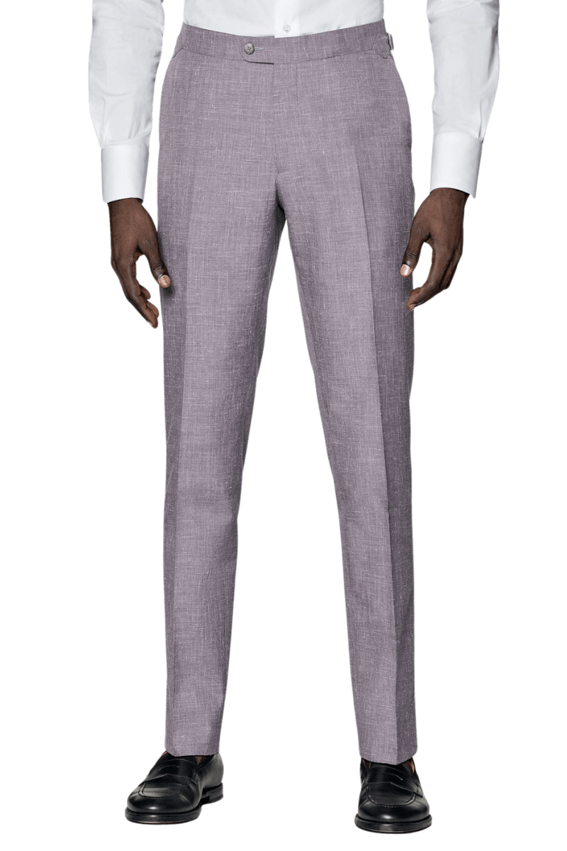 Purple Wool Single Breasted 3-Piece Suit