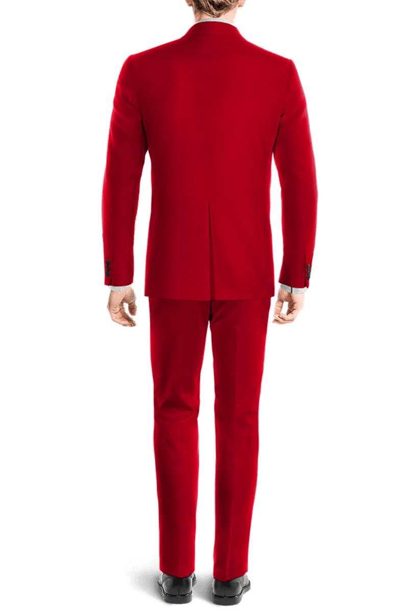 Red Double Breasted 3-Piece Suit