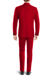 Red Double Breasted 3-Piece Suit