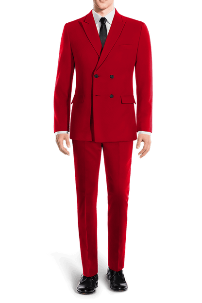 Red Double Breasted 3-Piece Suit