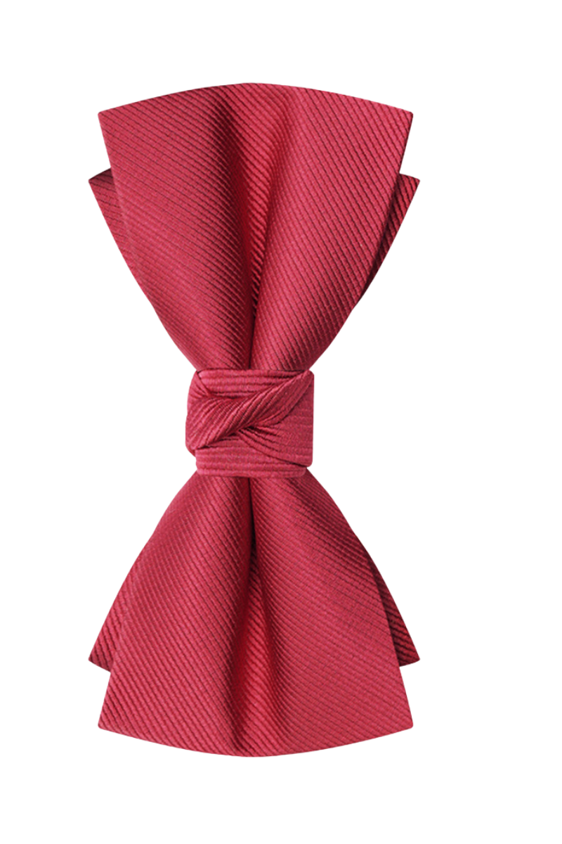 Men's Red Pre-Tied Formal Bow Tie