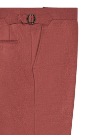 Red Twill 2-Button Suit