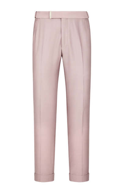 Traje de 2 piezas ajustado de 2 botones en color rosa nude