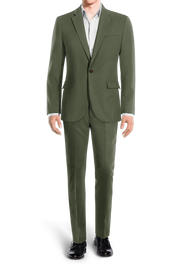 Sage Green Slim fit 2 piece 1-Button Suit