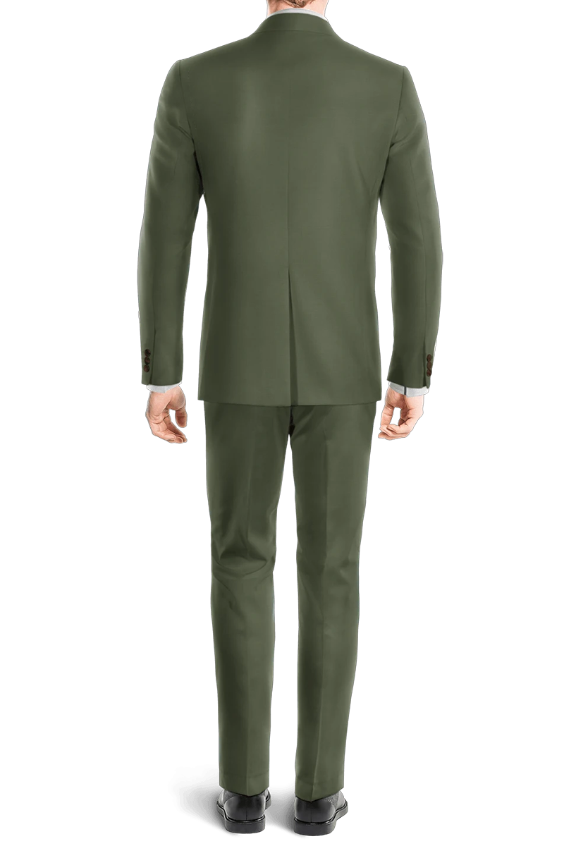 Sage Green Slim fit 2 piece 1-Button Suit