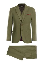 Sage Green Slim fit 3 piece 2-Button Suit