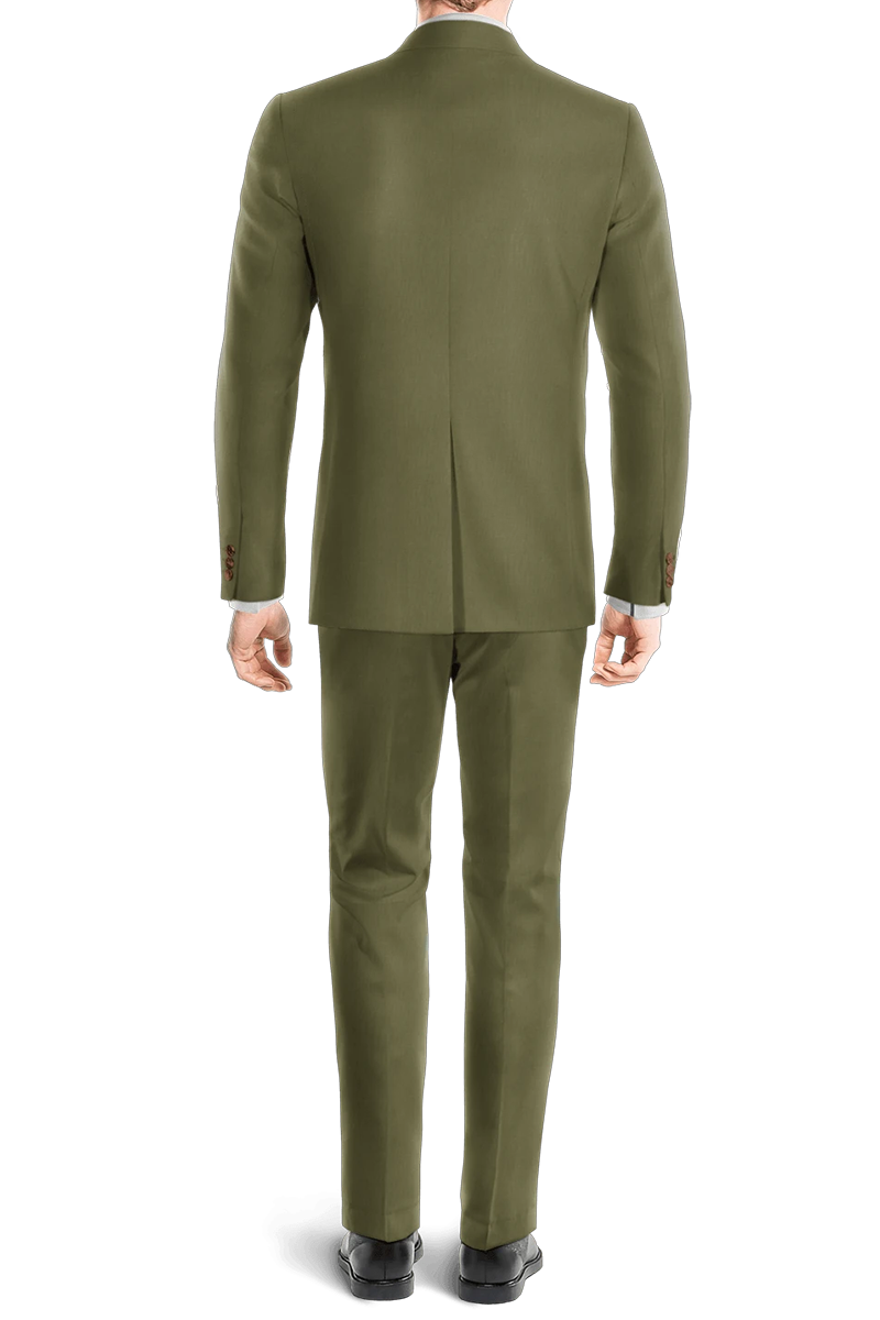 Sage Green Slim fit 3 piece 2-Button Suit