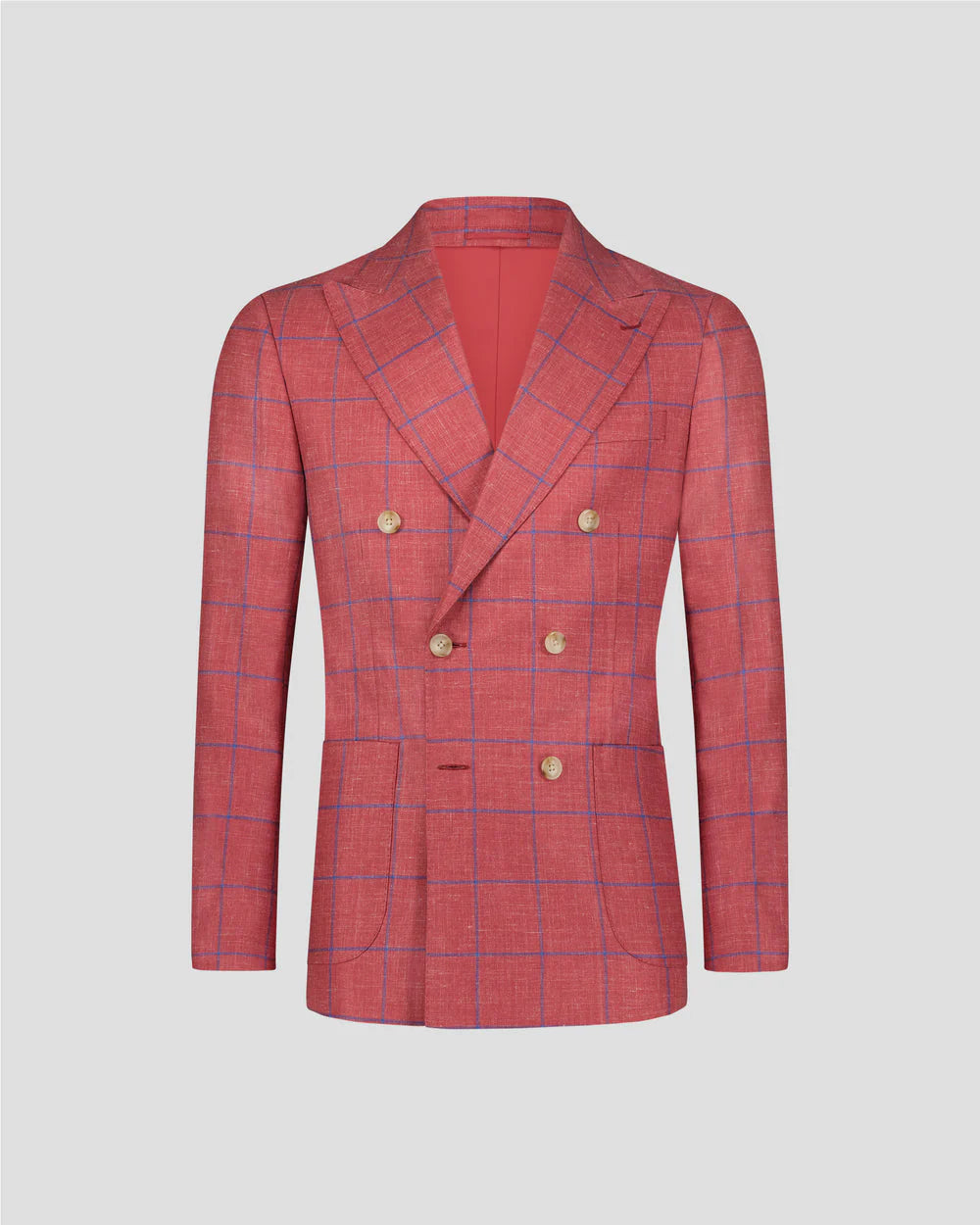 Pink Peak Lapel Double-breasted 2-piece Suit