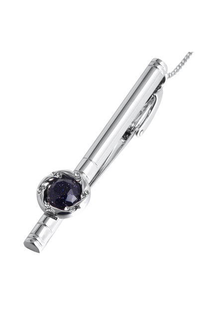 Luxuriöse Krawattenklammer für Hochzeiten aus Edelstahl 