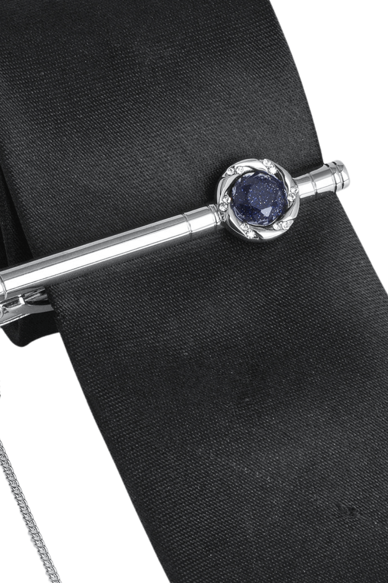 Luxuriöse Krawattenklammer für Hochzeiten aus Edelstahl 