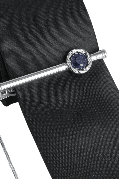 Luxuriöse Krawattenklammer für Hochzeiten aus Edelstahl 