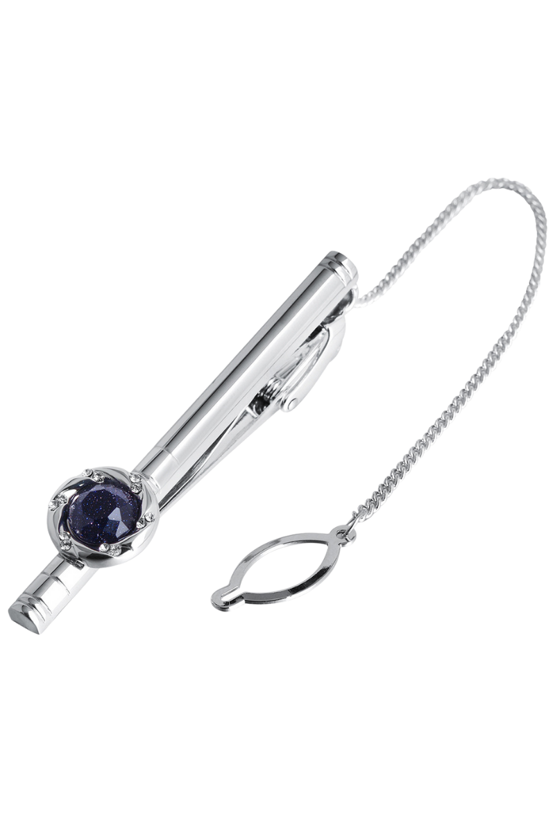 Luxuriöse Krawattenklammer für Hochzeiten aus Edelstahl 