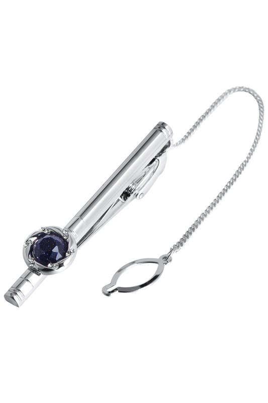 Luxuriöse Krawattenklammer für Hochzeiten aus Edelstahl 