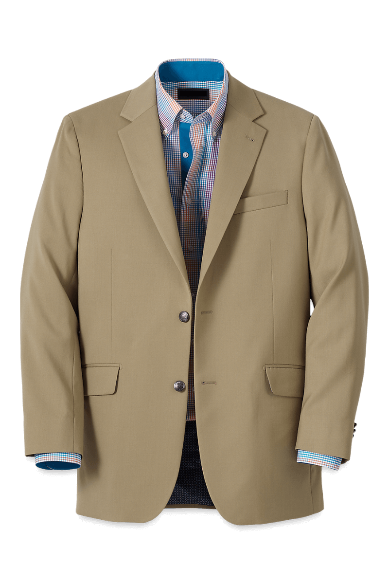 Tan Single Breasted Jacket