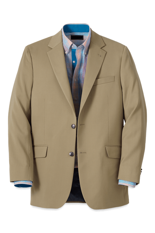 Tan Single Breasted Jacket