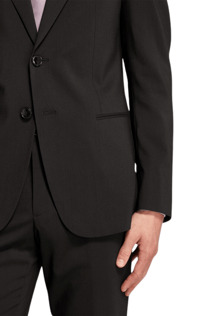 Traje de 2 piezas de corte regular y 2 botones en color tostado