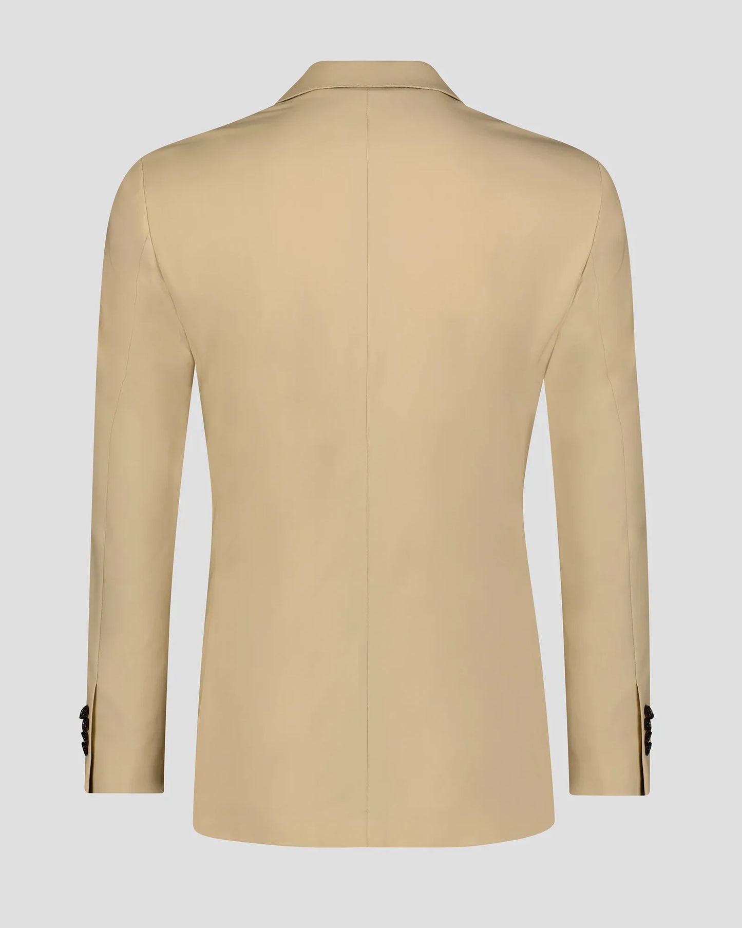Beige Notch Lapel Single-breasted Suit