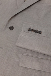 Thin Sand Grey Regular 2 piece 2-Button Suit